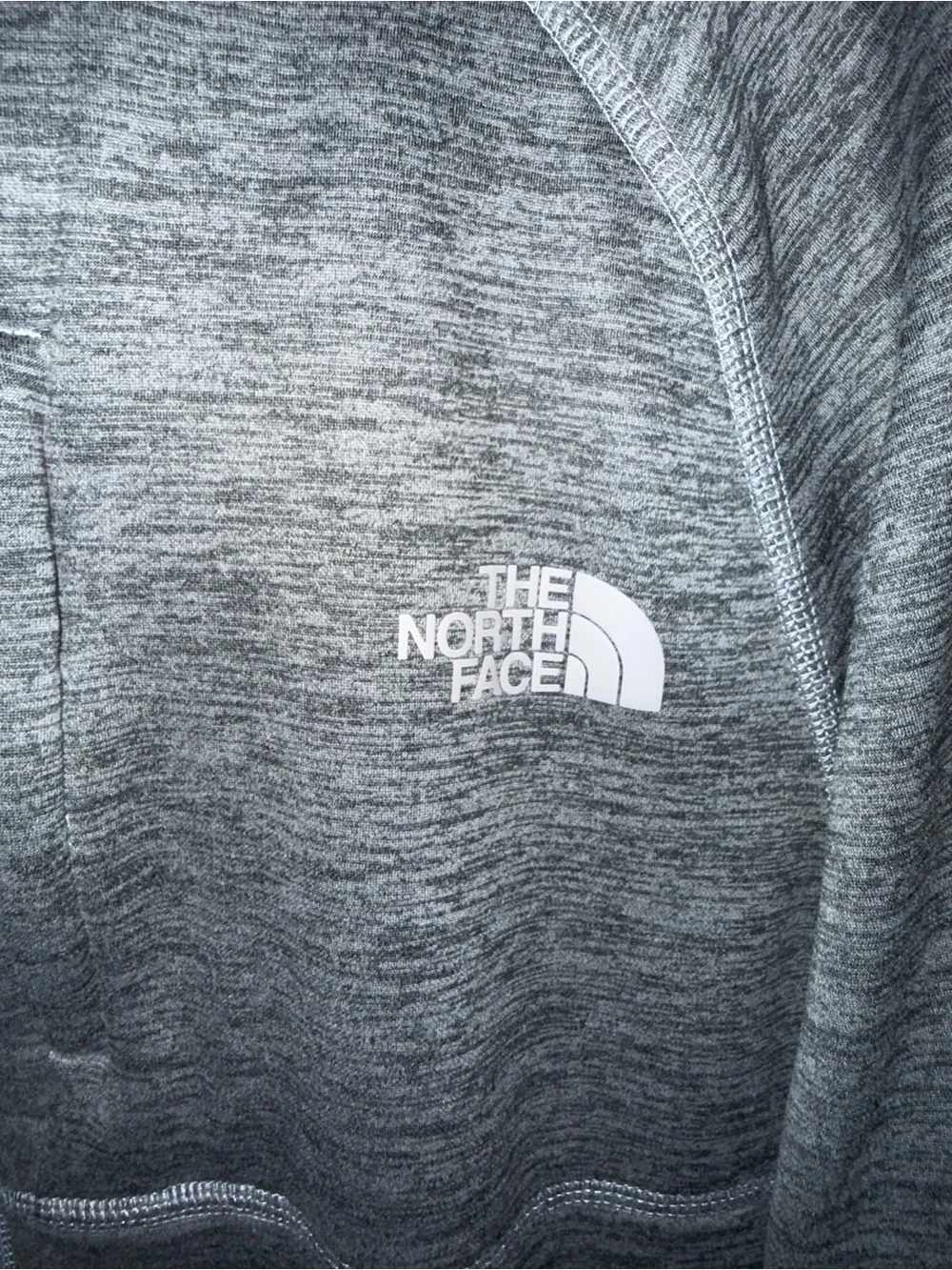 The North Face Men's Light Gray Full-Zip Sweater Jacket
